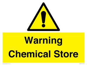 Warning Chemical Store